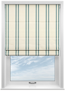 Winnies Stripe, Cross - Roman Blind